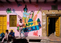 Holi in Vrindavan, Barsana und Nandgaon: Indien im Rausch der Farben.